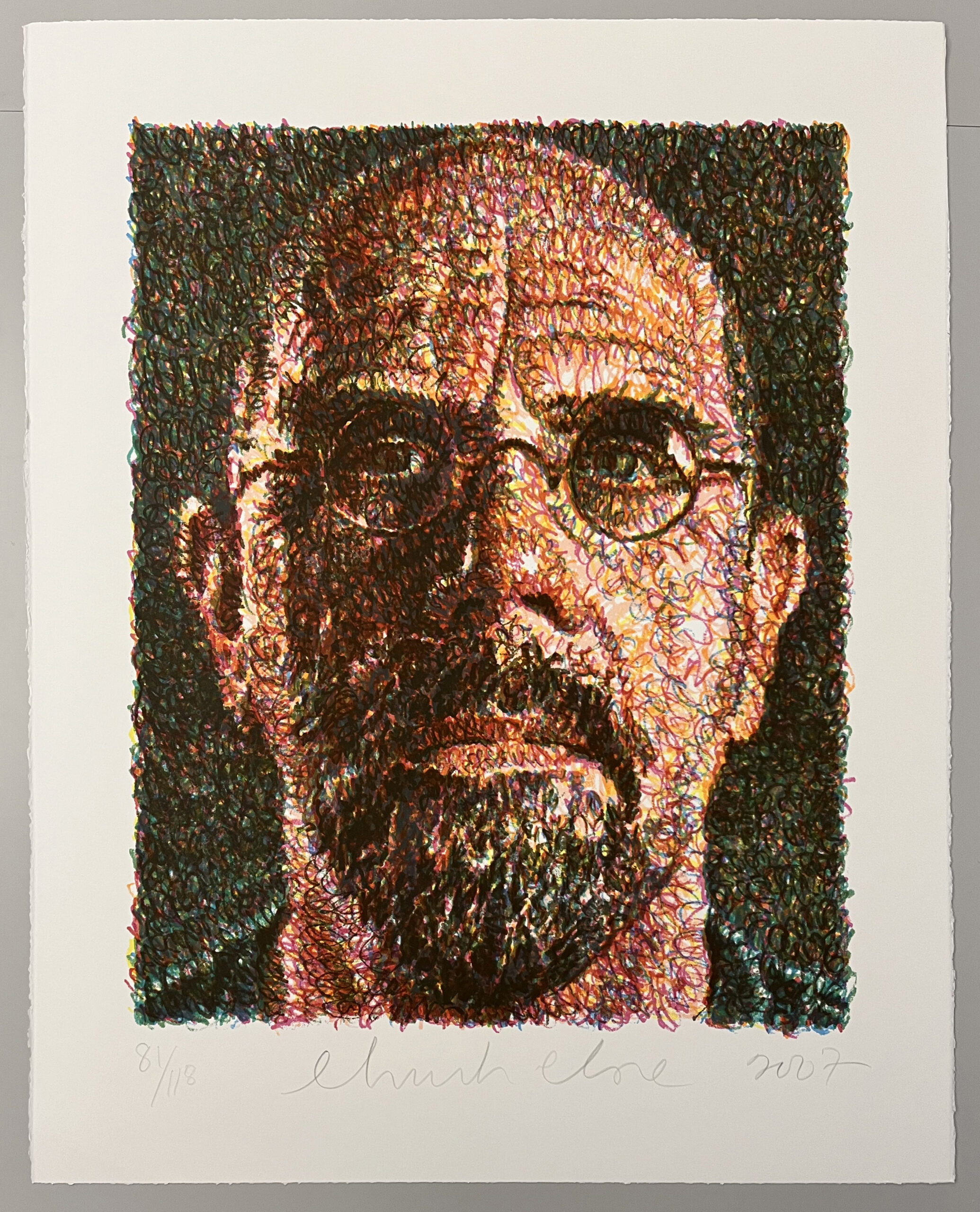 Self Portrait 2007 by Chuck Close