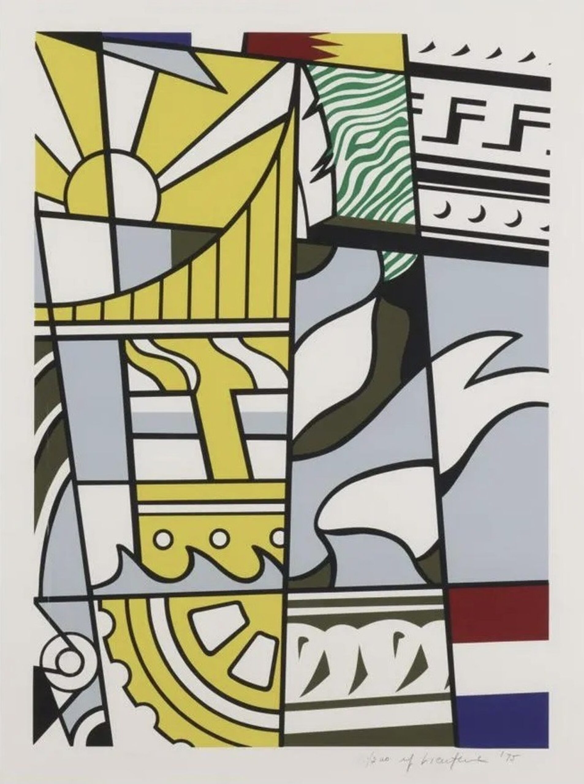 Bicentennial Print by Roy Lichtenstein