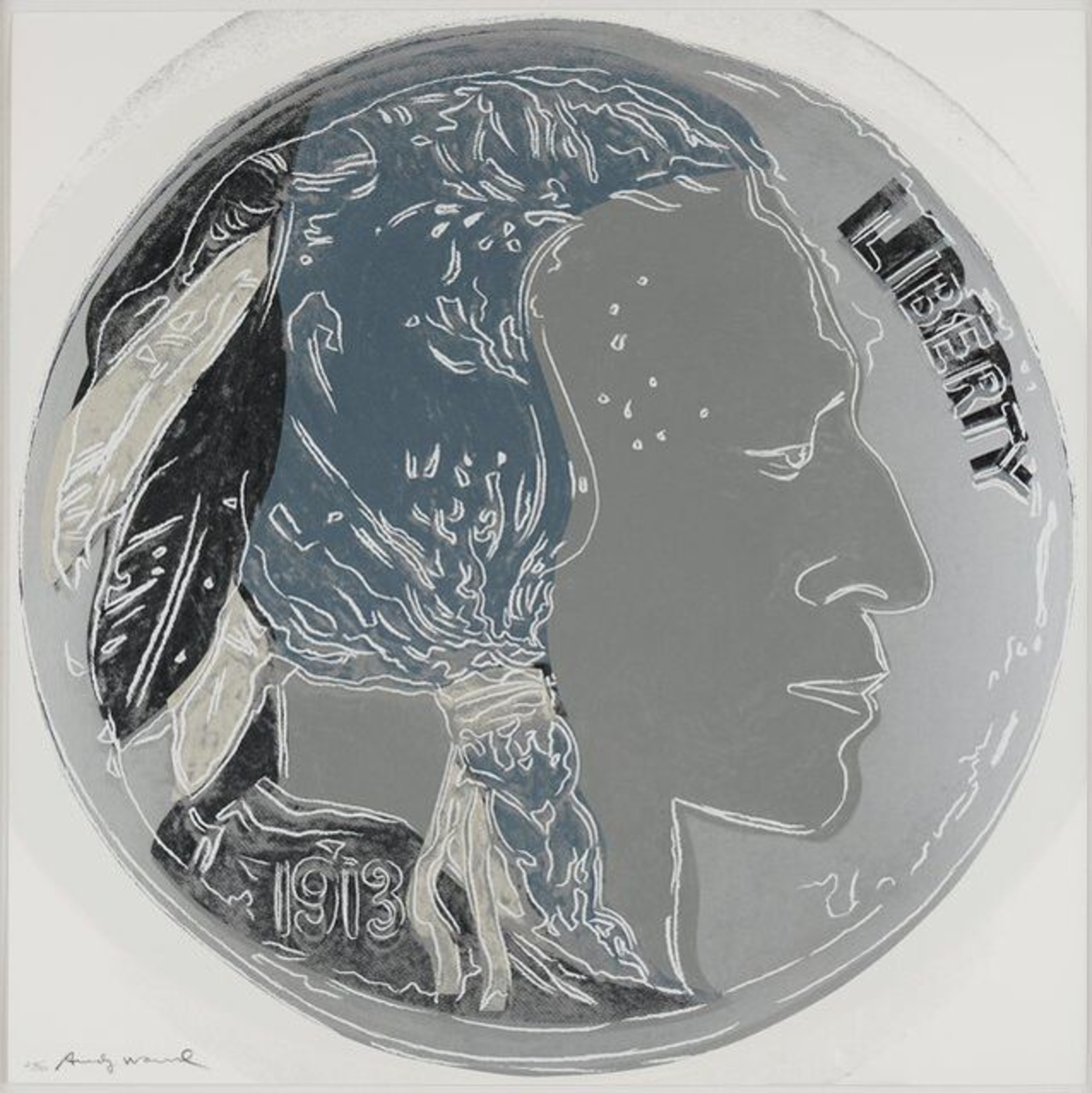 Indian Head Nickel by Andy Warhol