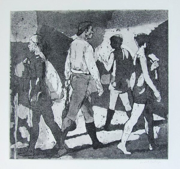 Young People Outdoors, 1972, Isabel Bishop