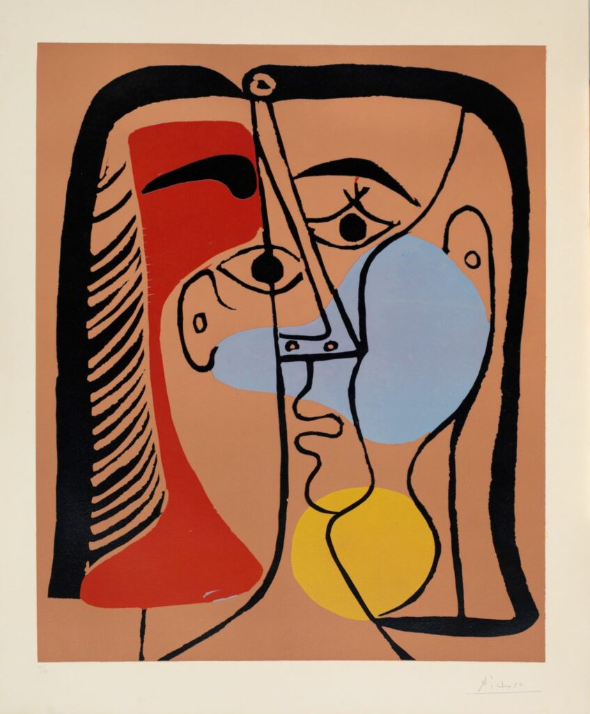 Portrait de Jacqueline aux cheveux lisses, 1962, Pablo Picasso