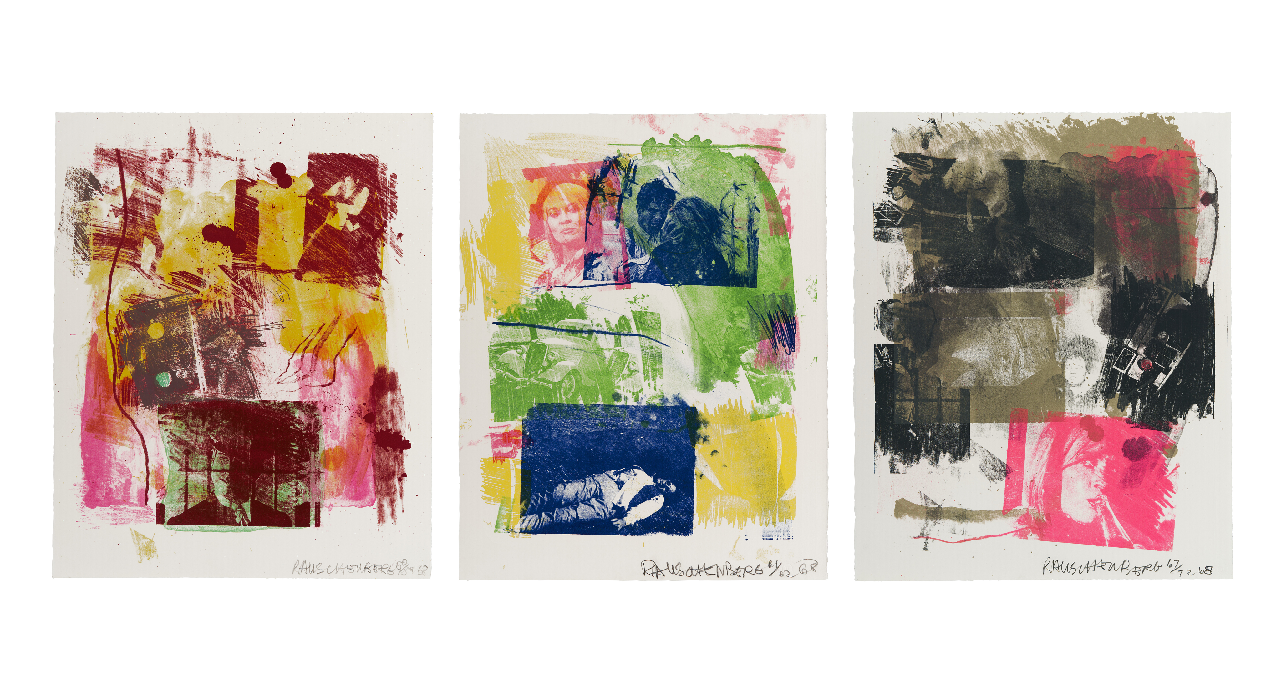 Storyline I, II, III (Reels [B+C]) by Robert Rauschenberg