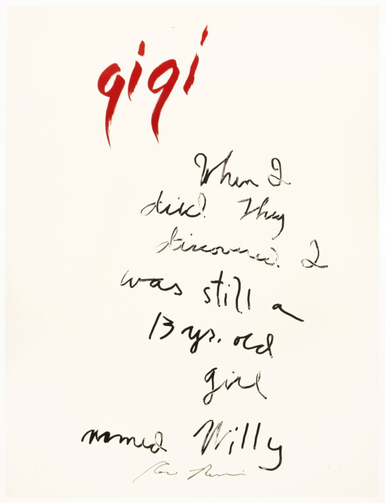 Gigi, 1989, Rene Ricard, Petersburg Press