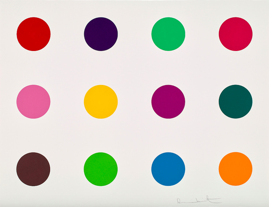 Methionine, from 12 Woodcut Spots, 2010, Damien Hirst