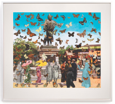 Homage To Damien Hirst: Butterfly Man In Tokyo, 2011, Peter Blake