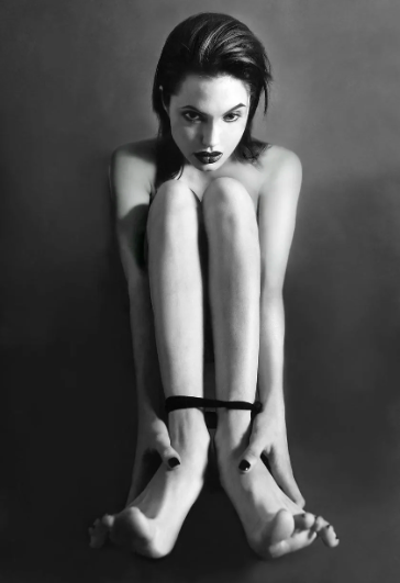 Diamond Dust Angelina Jolie Tied Up, 1995, Kate Garner