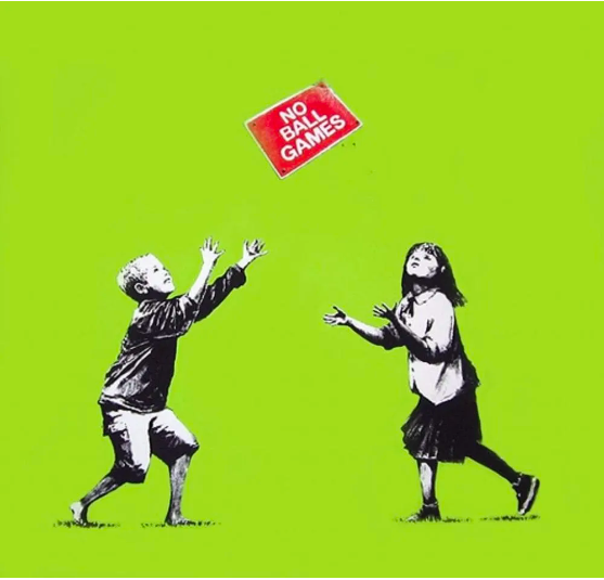 No Ball Games, 2009, Banksy, Zebra One Gallery