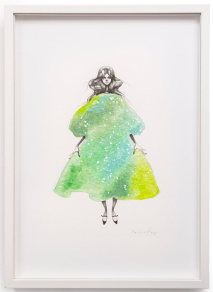 Green Diamond Dress, 2022, Candie Payne