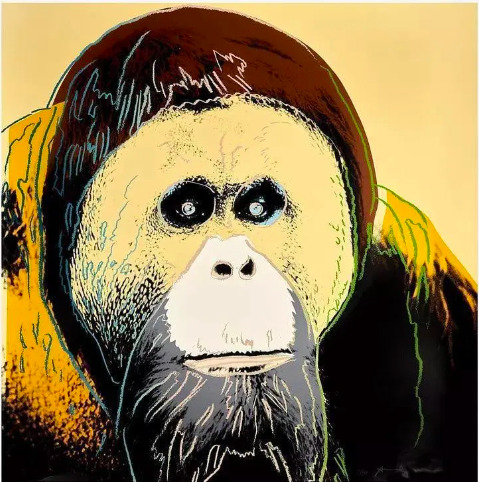 Orangutan, 1983, Andy Warhol