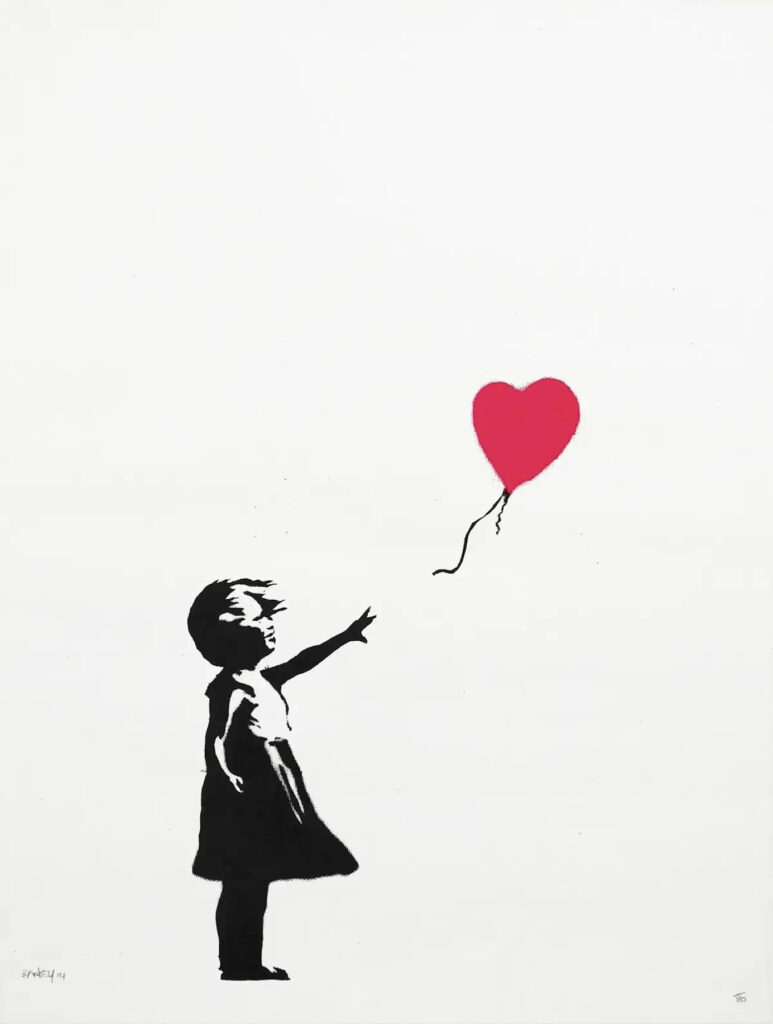 Girl With A Balloon, 2004, Banksy, Baldwin Contemporary