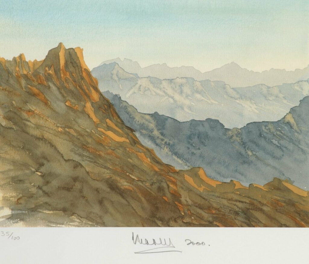 Overlooking Wadi, Asir Province, Kingdom Of Saudi Arabia, HM King Charles III, Belgravia Gallery