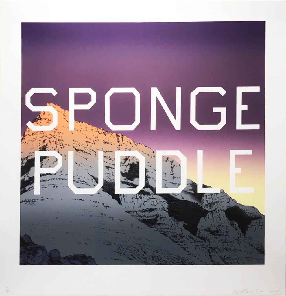 Sponge Puddle, 2005, Ed Ruscha, Hamilton-Selway Fine Art