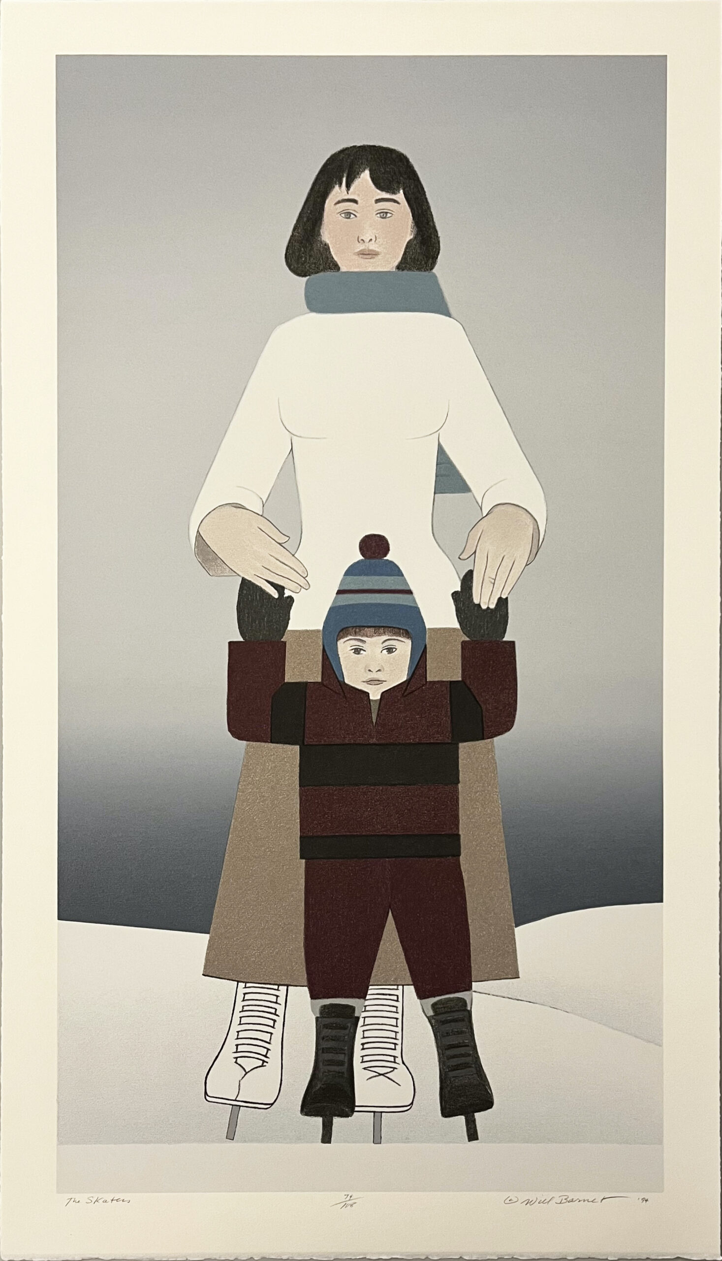 The Skaters by Will Barnet