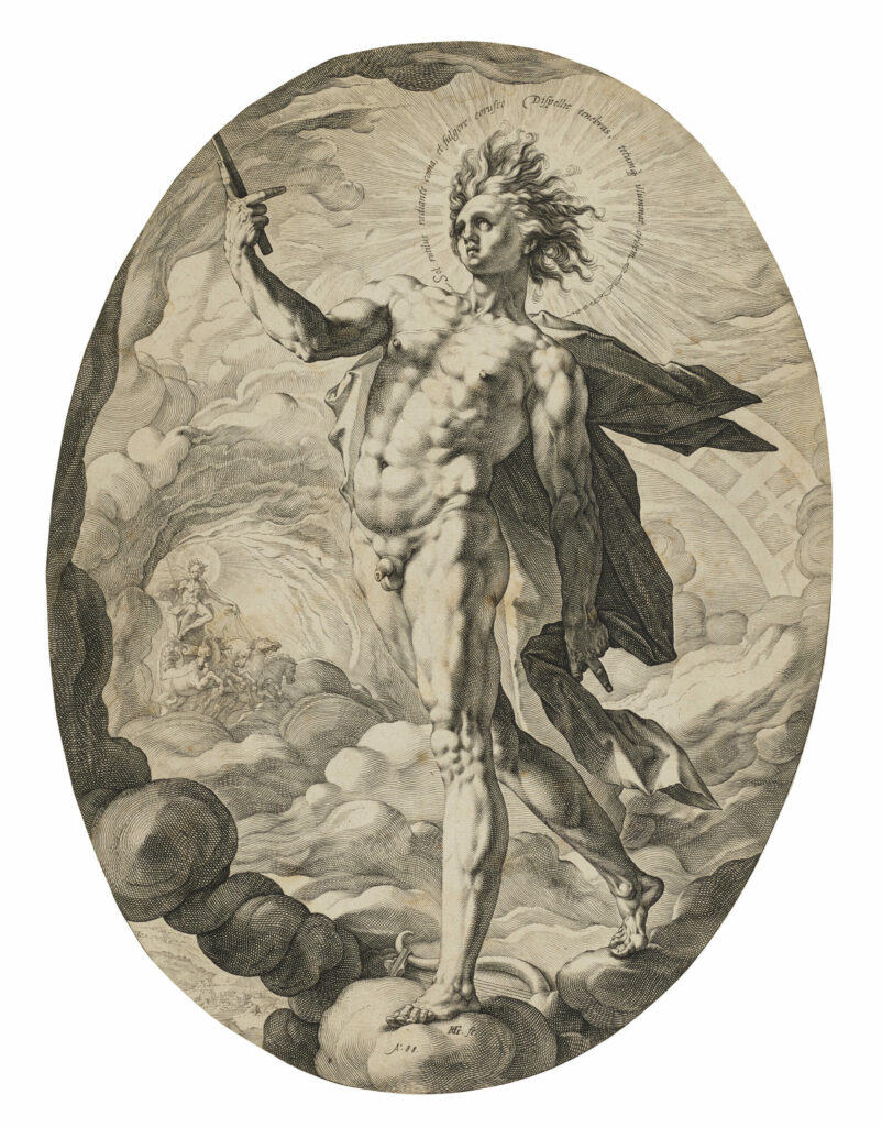 Apollo, 1588, Hendrik Goltzius, Harris Schrank Fine Prints