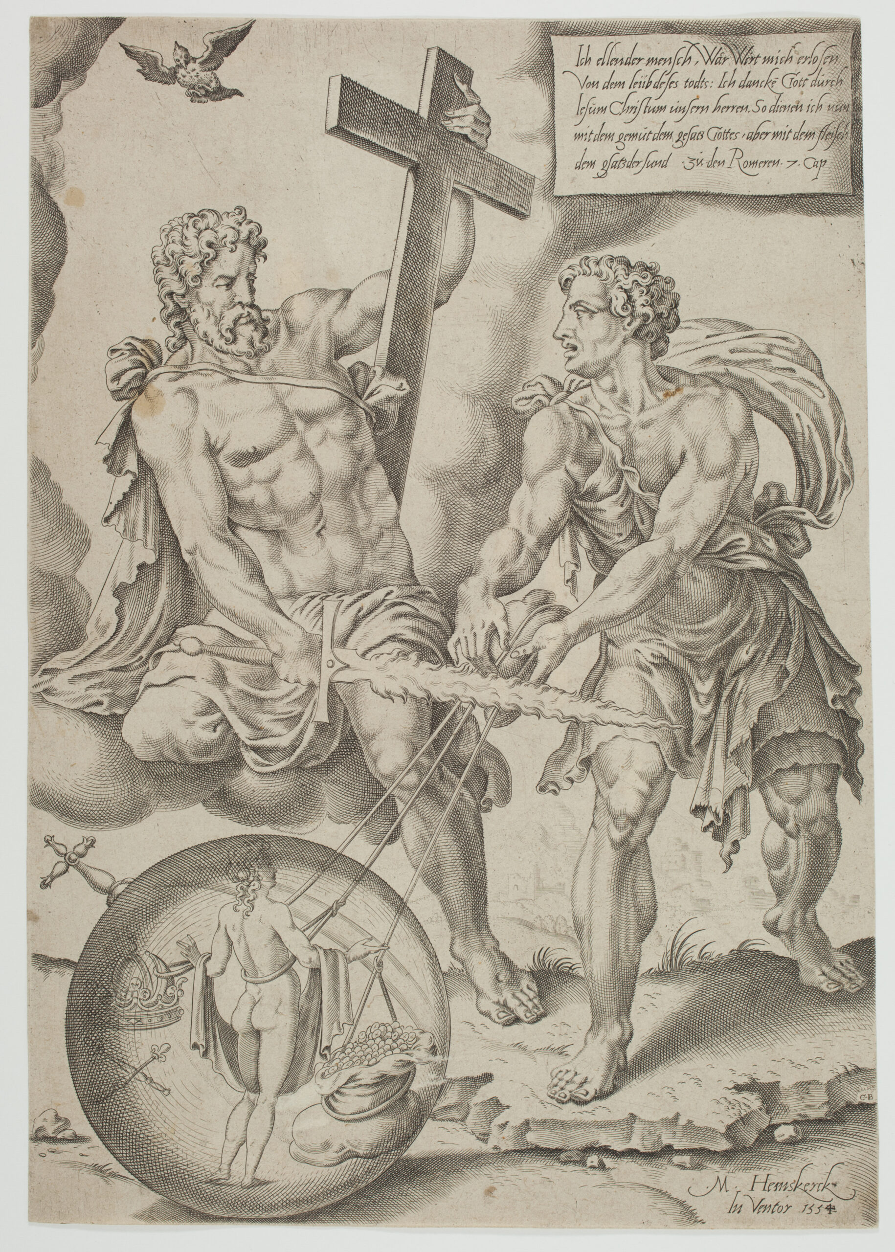 Christ delivering man from sin by Cornelis Bos