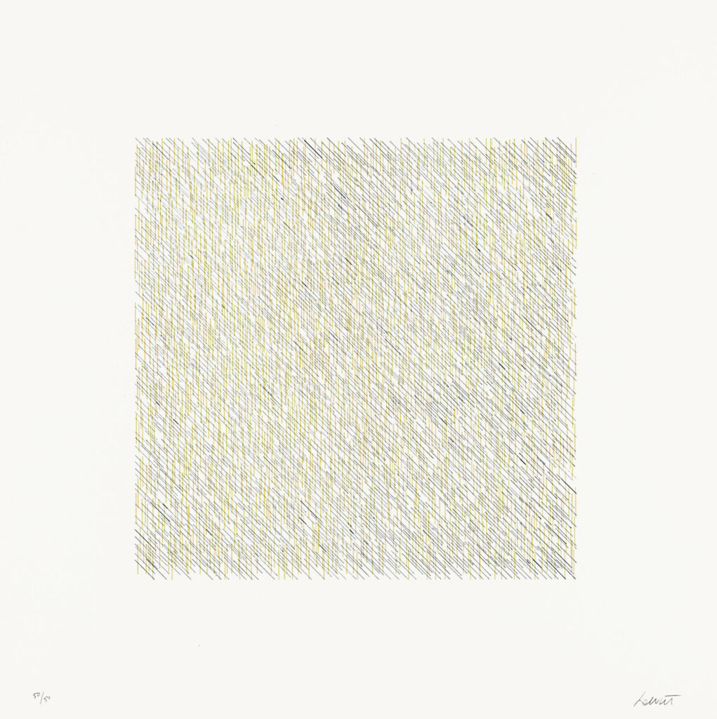 Lines of One Inch in Four Directions and All Combinations 04 (70121), 1971, Sol LeWitt