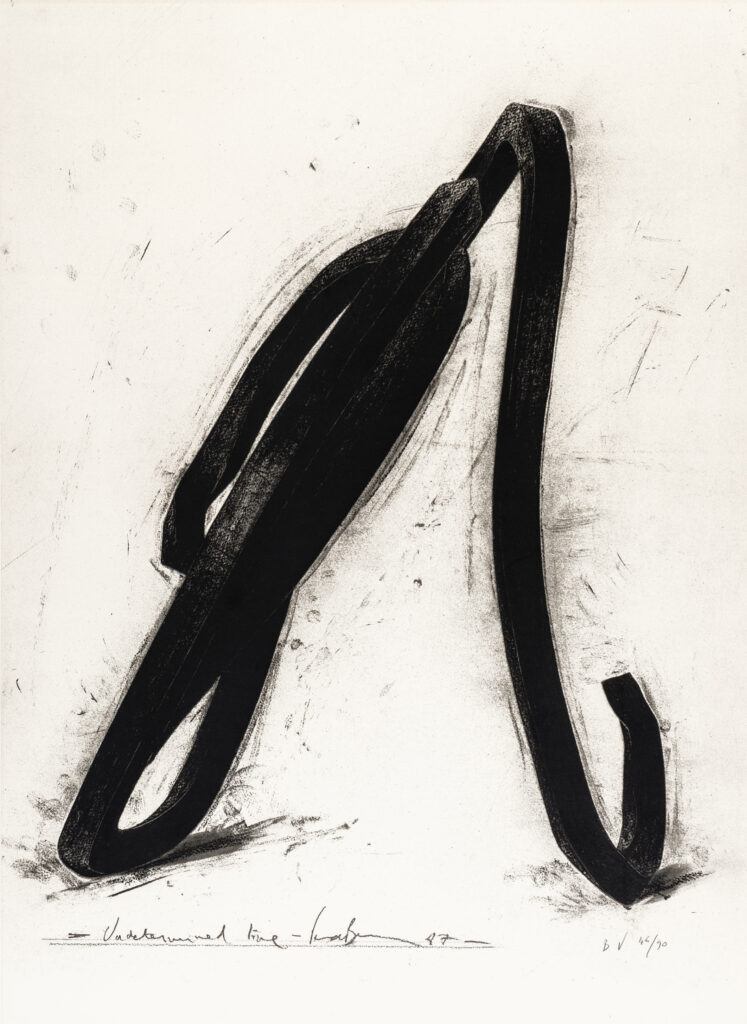 Undeterminated Line, 1987, Bernar Venet, Winwood Gallery