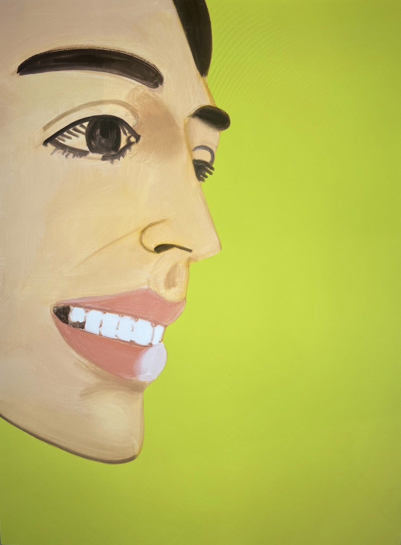 Vivien (On Green) by Alex Katz