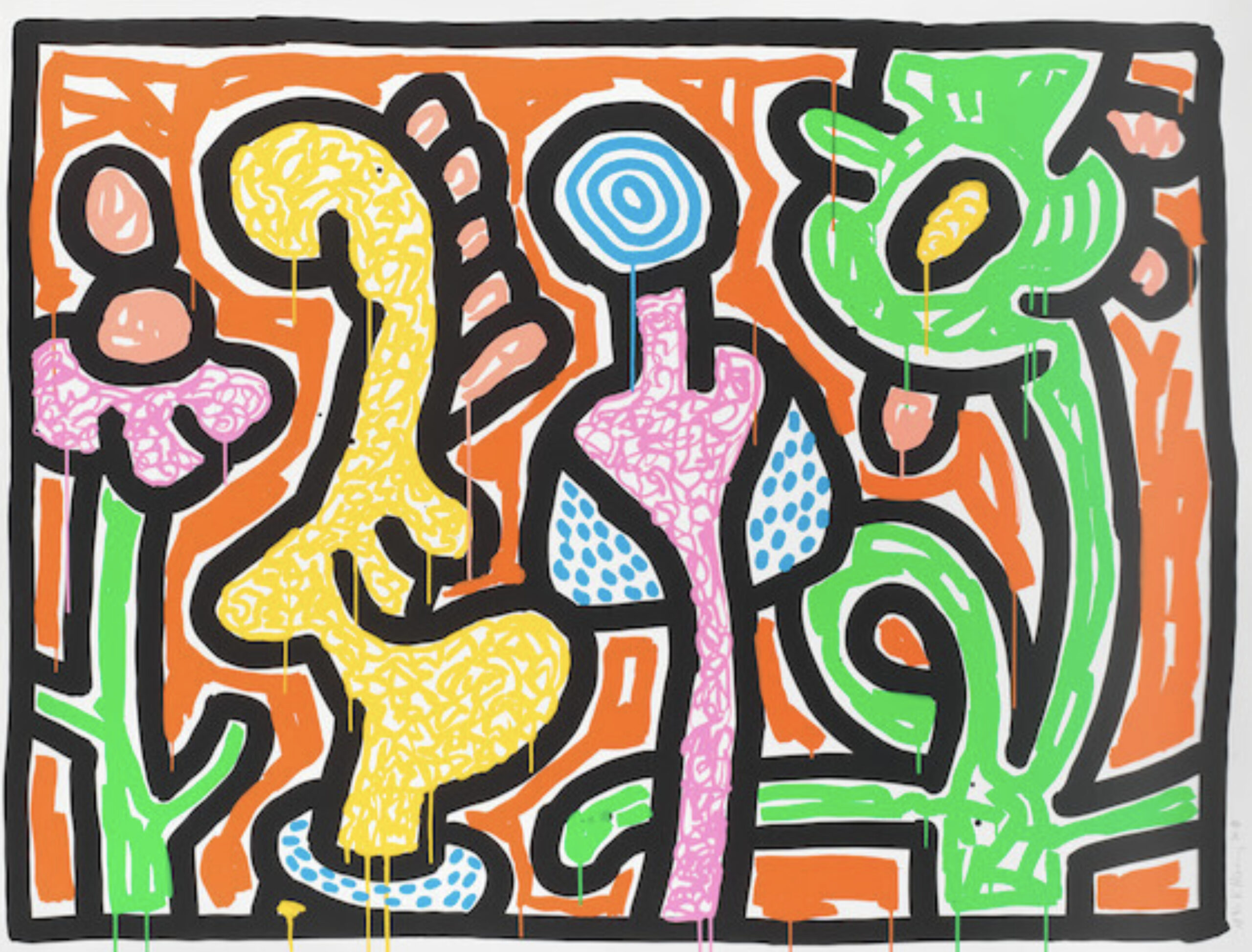 Flower IV by Keith Haring