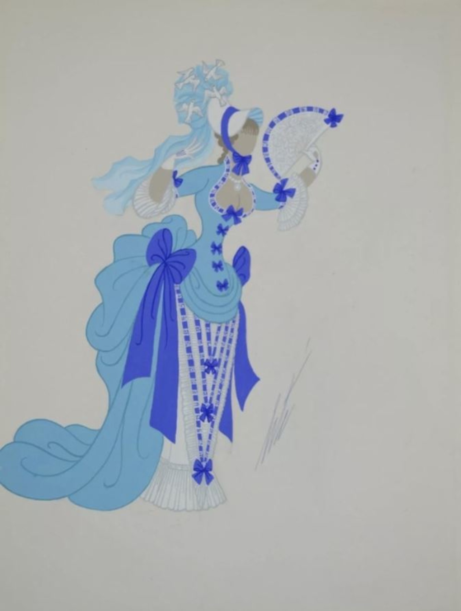 Costume For Shadowgraph Scene, The Last Song, “Song”, #2 by Erte