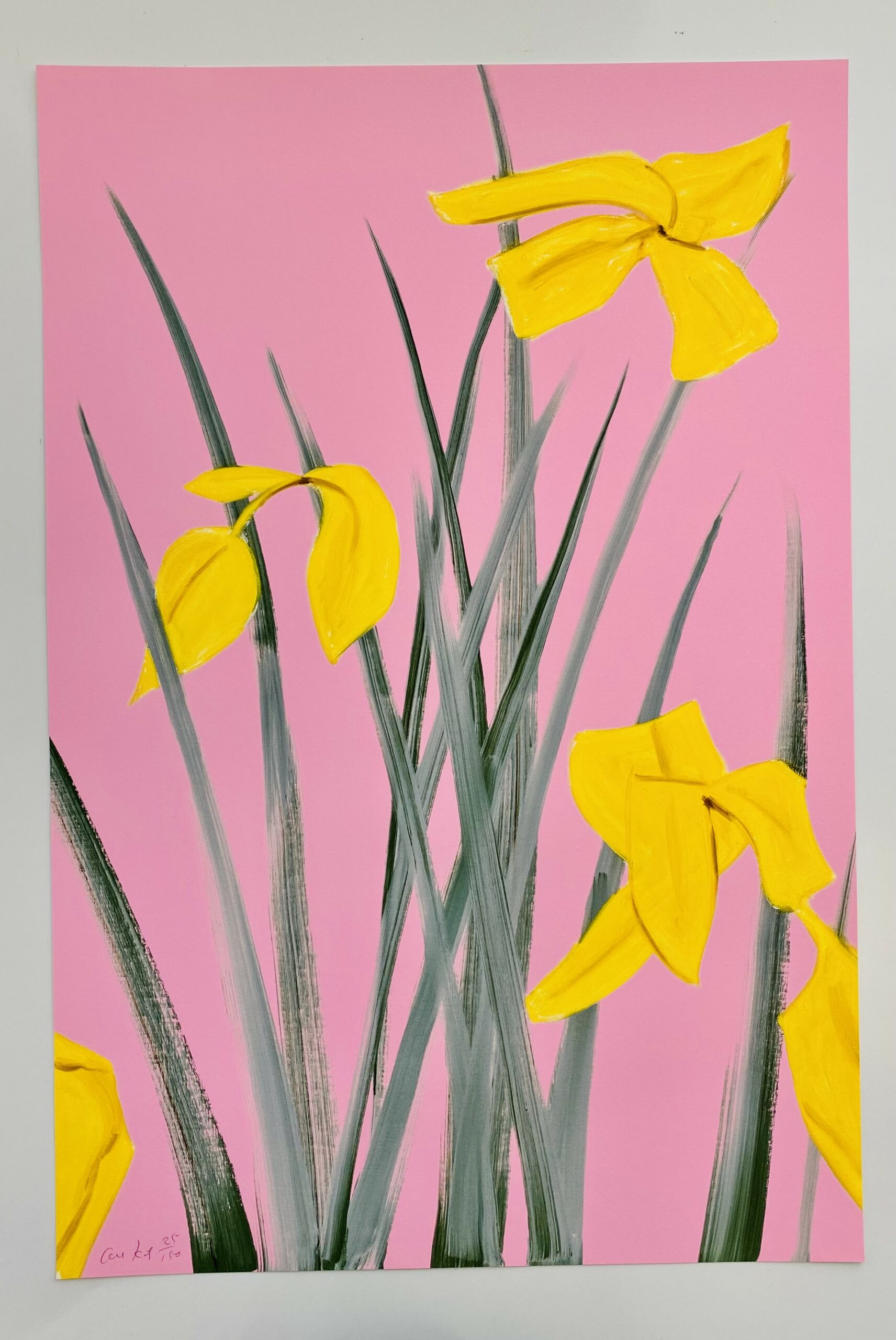 Yellow Flags 3 by Alex Katz