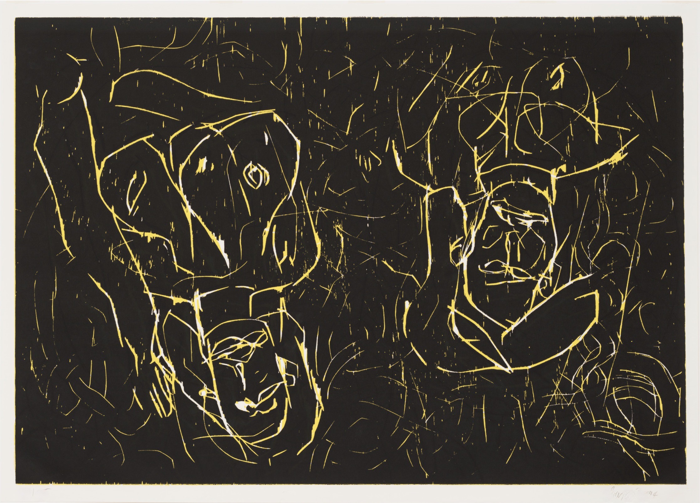 Woman and woman by Georg Baselitz