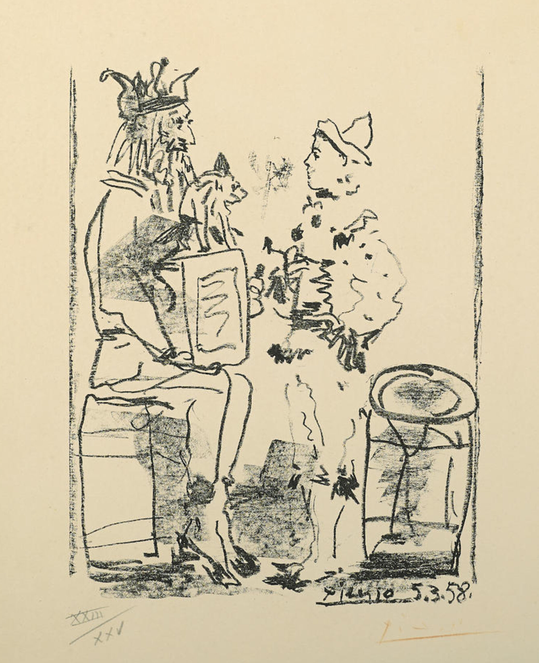 Les Saltimbanques, from Souvenirs d’un collectionneur (B. 855; M. 285) by Pablo Picasso