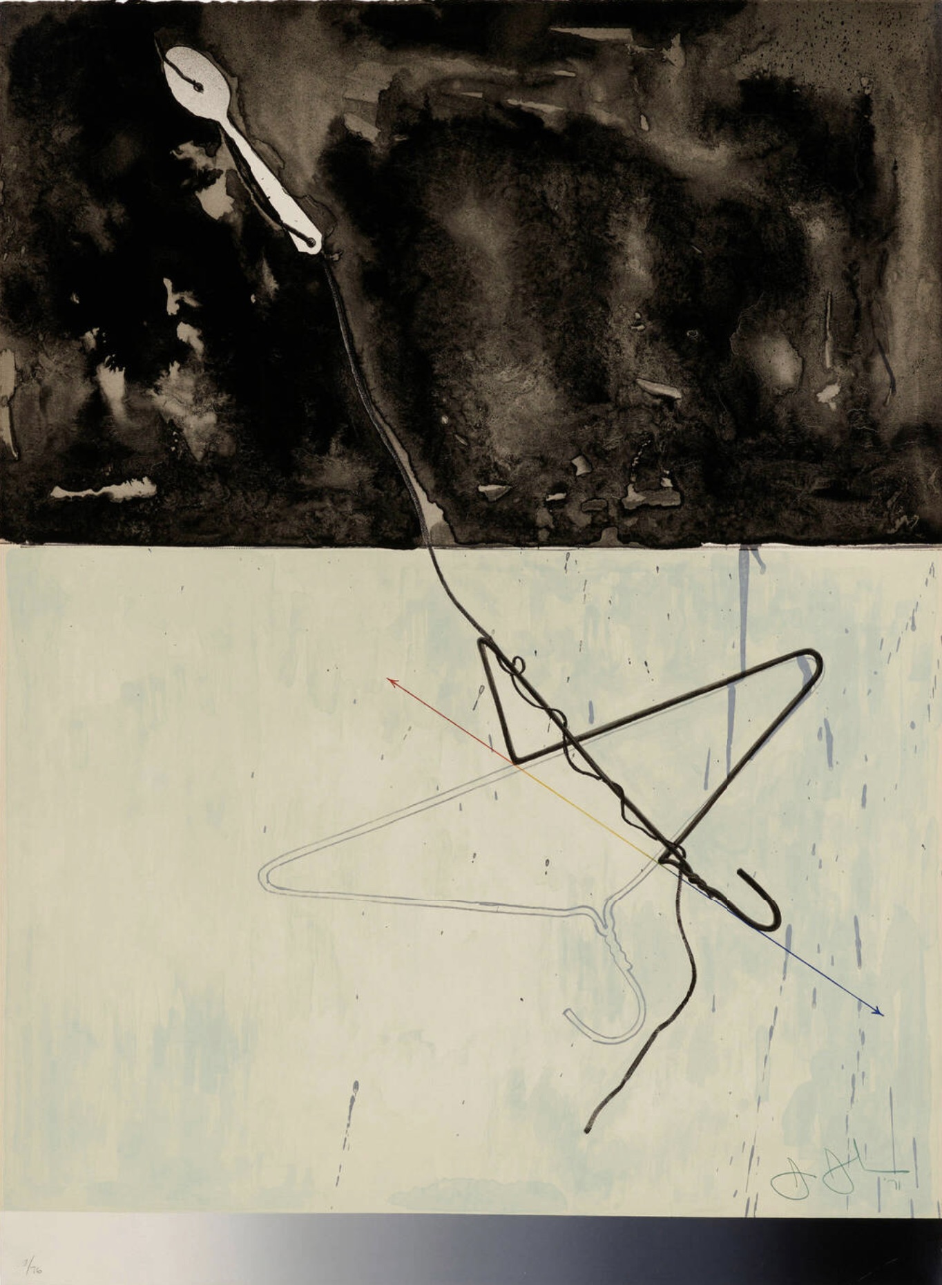 Coathanger and Spoon by Jasper Johns