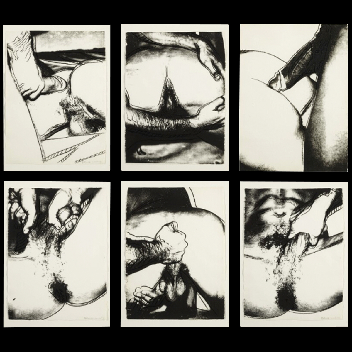 Sex Parts Complete Portfolio (FS II.172-177) by Andy Warhol