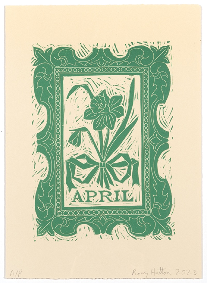 April, from Months of the Year, Green by Rory Hutton