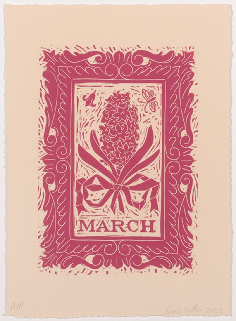 March, from Months of the Year, Pink by Rory Hutton