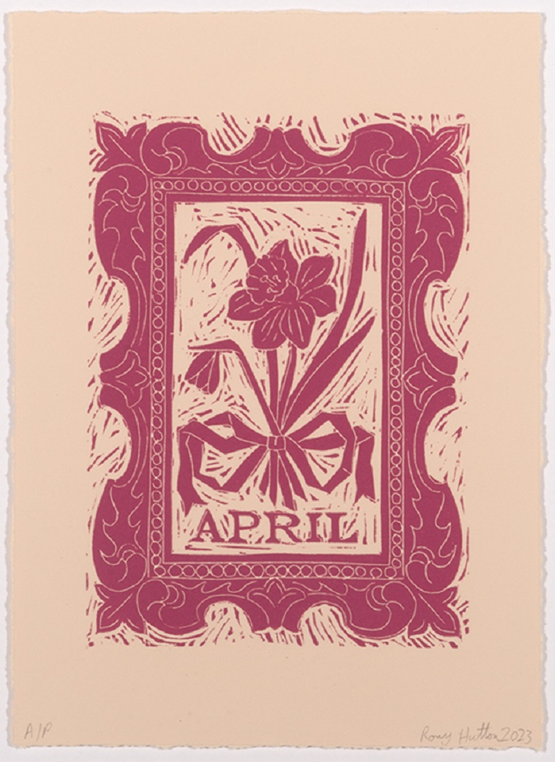 April, from Months of the Year, Pink by Rory Hutton