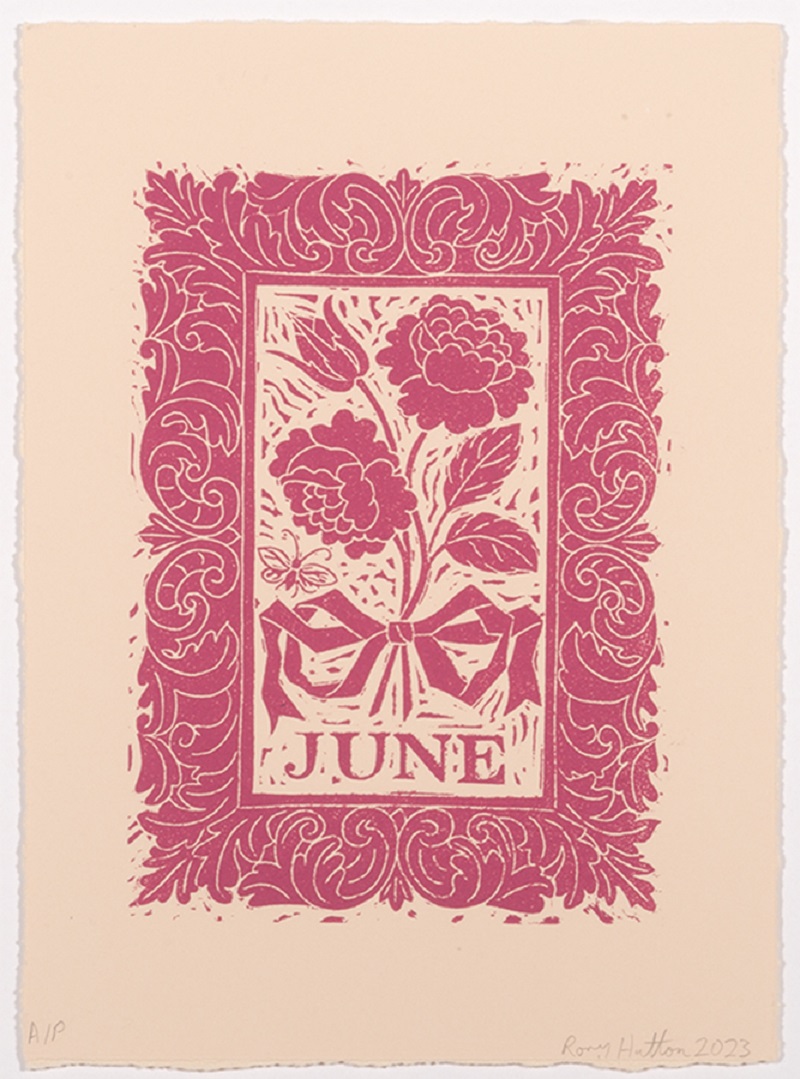 June, from Months of the Year, Pink by Rory Hutton