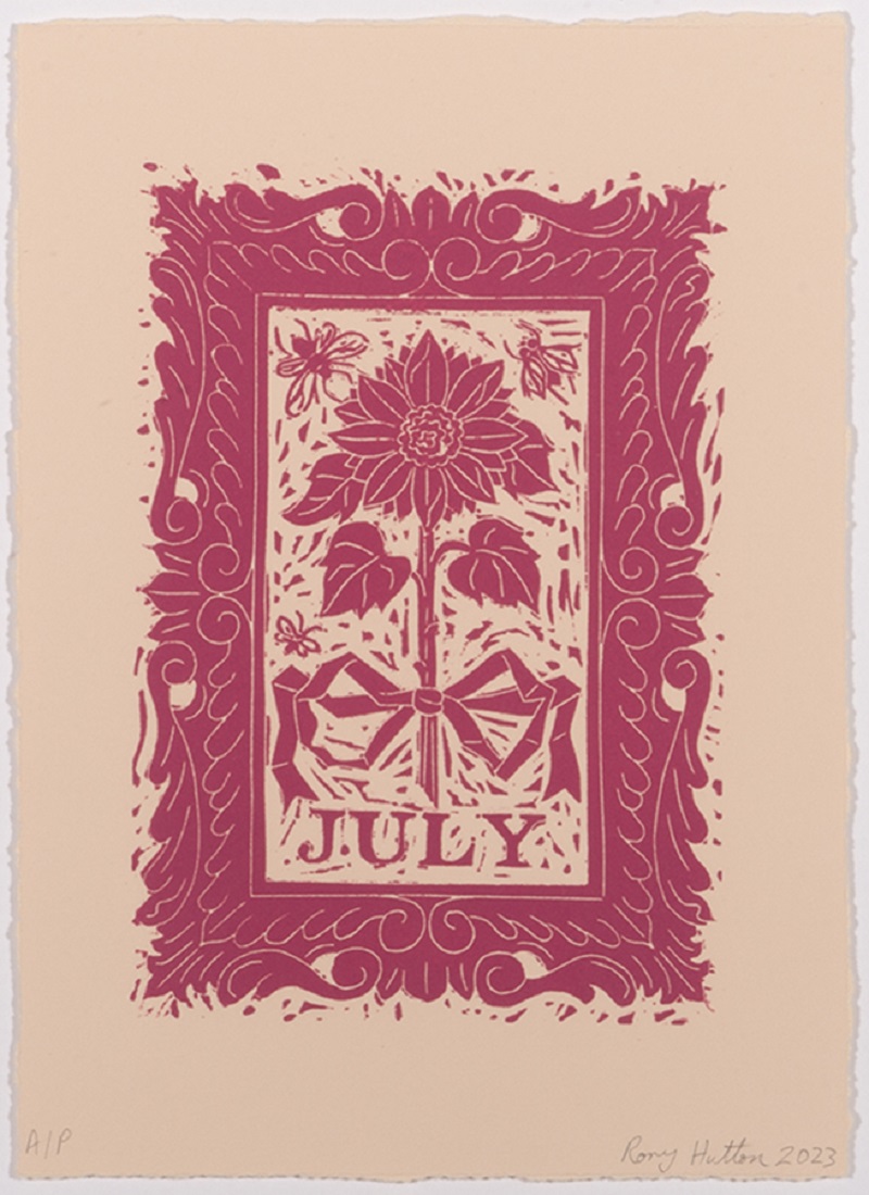 July, from Months of the Year, Pink by Rory Hutton