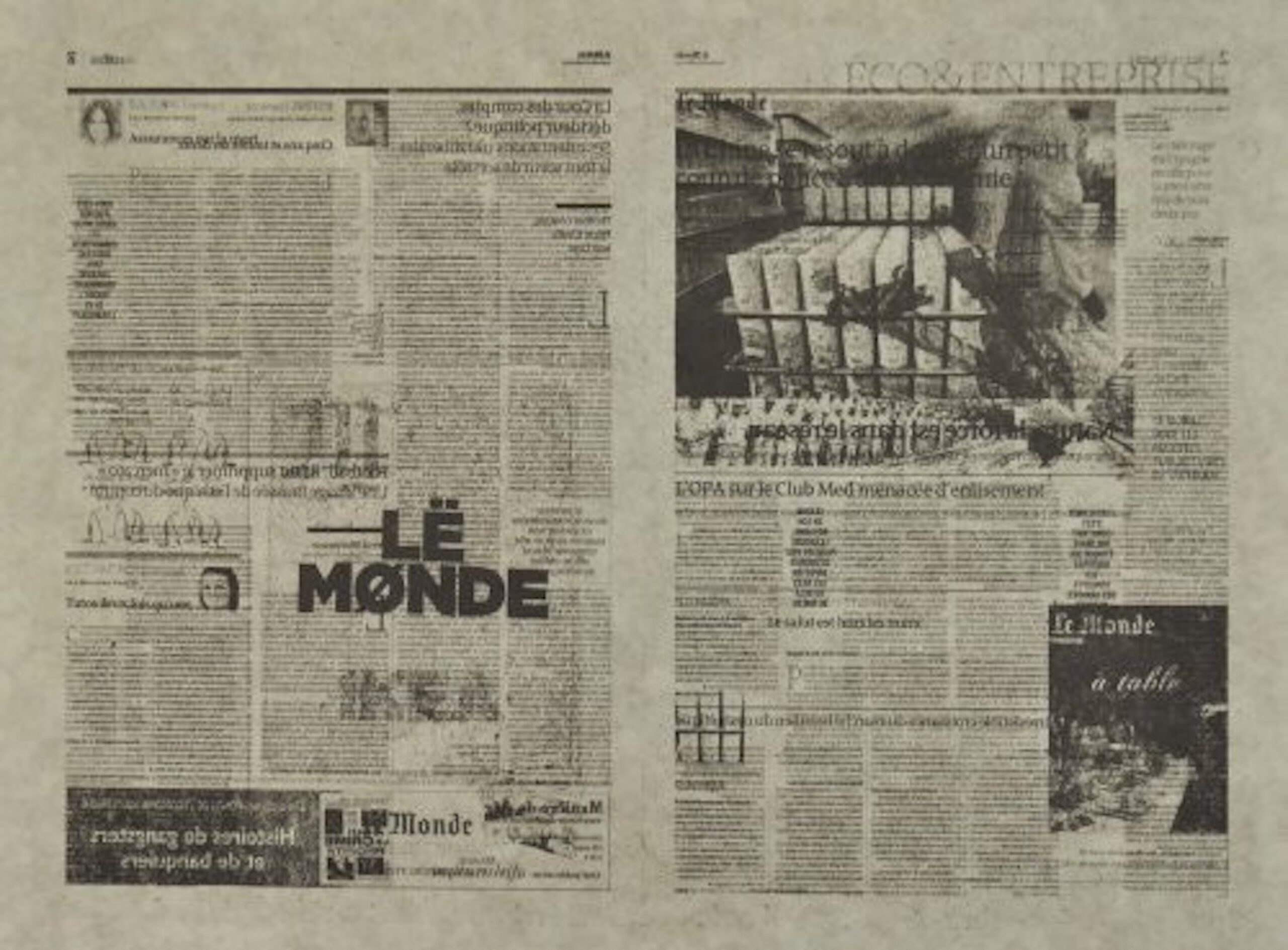 Untitled 6/7 (Le Monde) by Jacob Kassay