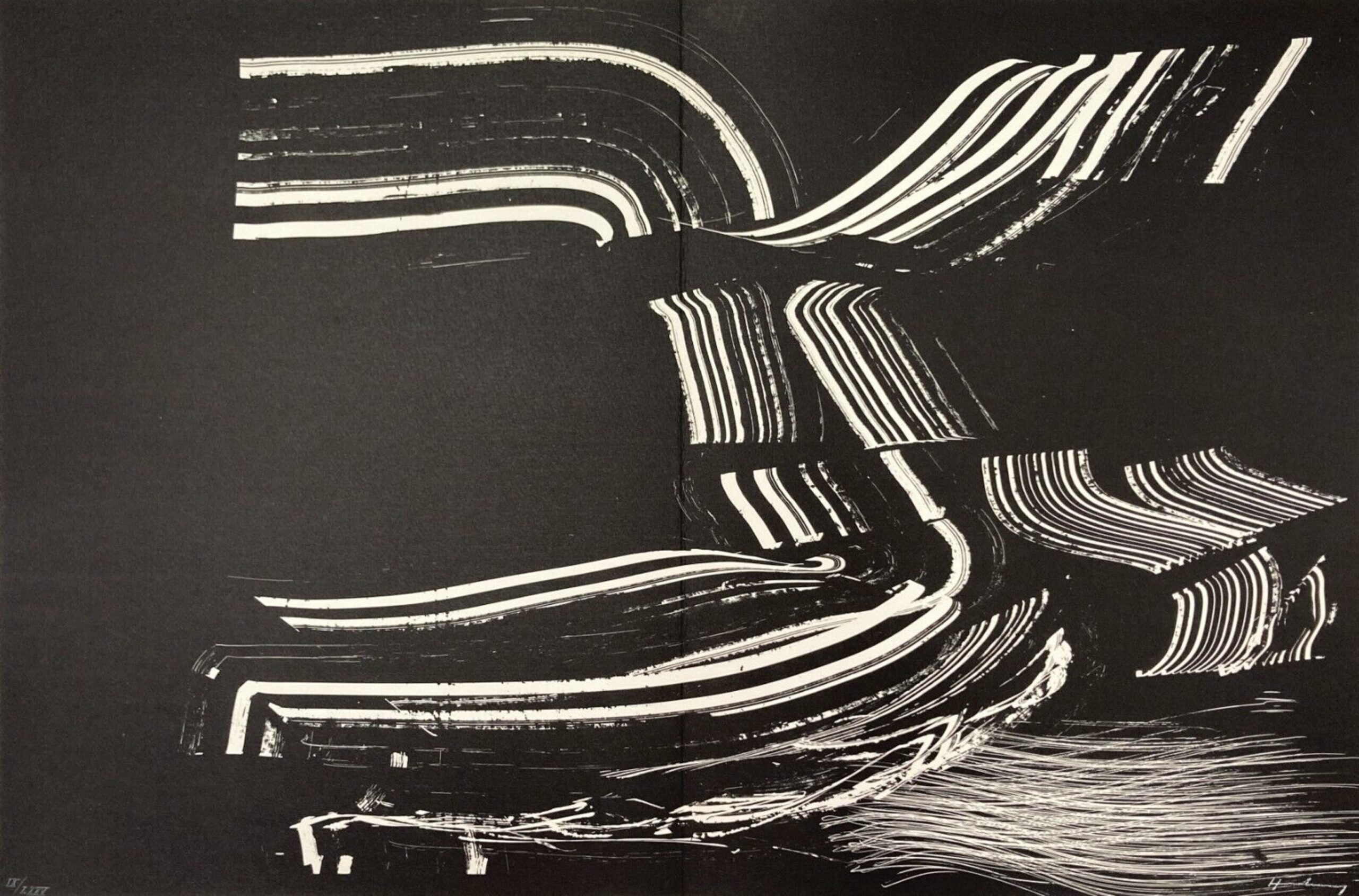 Lithograph XII from Farandole by Hans Hartung