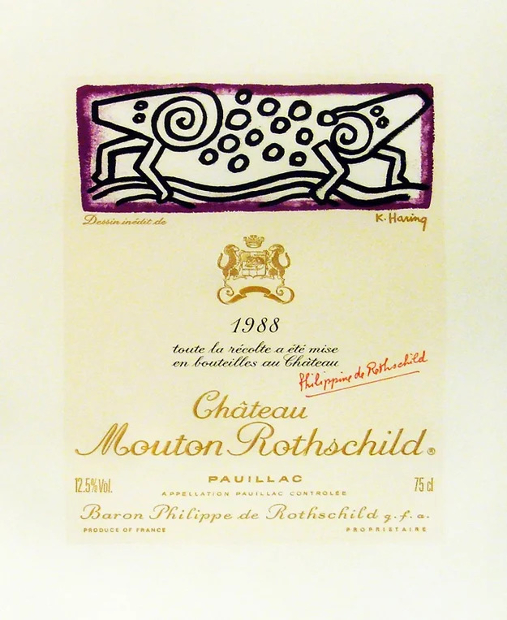 Moutin Rothschild by Keith Haring