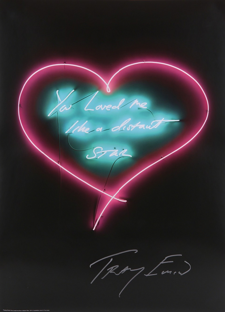 I Loved You Like A Distant Star by Tracey Emin