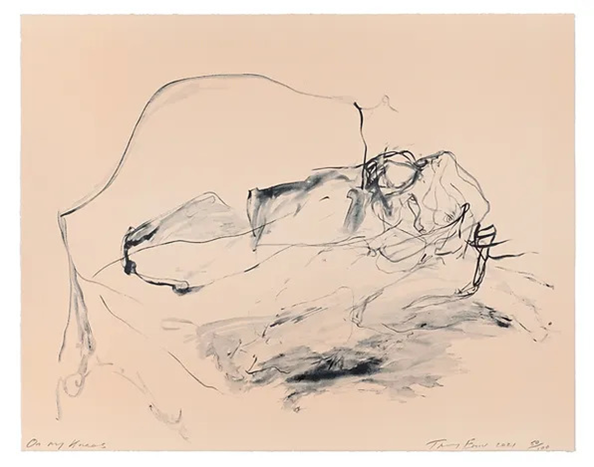 On My Knees by Tracey Emin