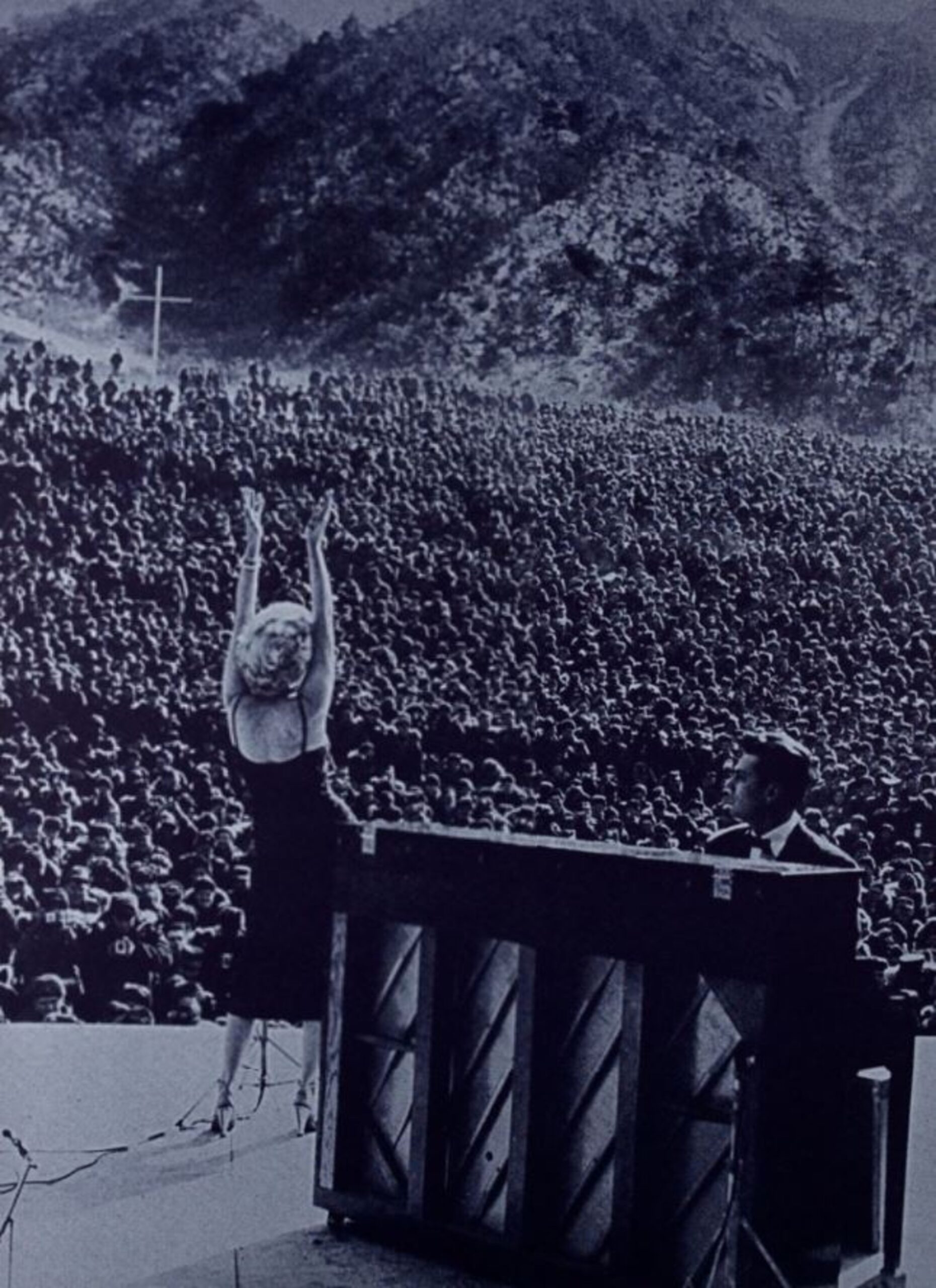 Marilyn In Korea 1954 Silver by Russell Young