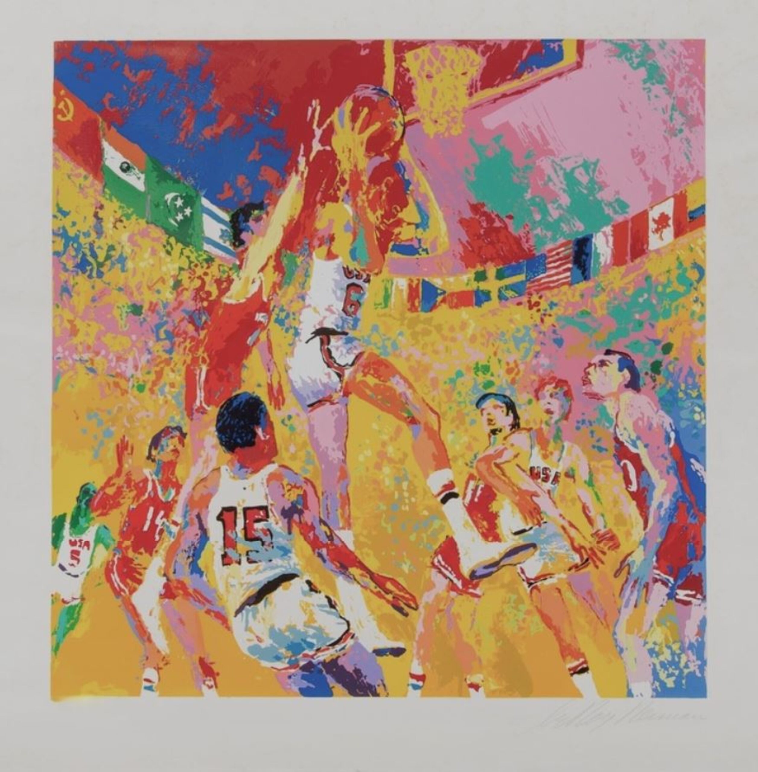 Basketball from Olympic Suite by LeRoy Neiman