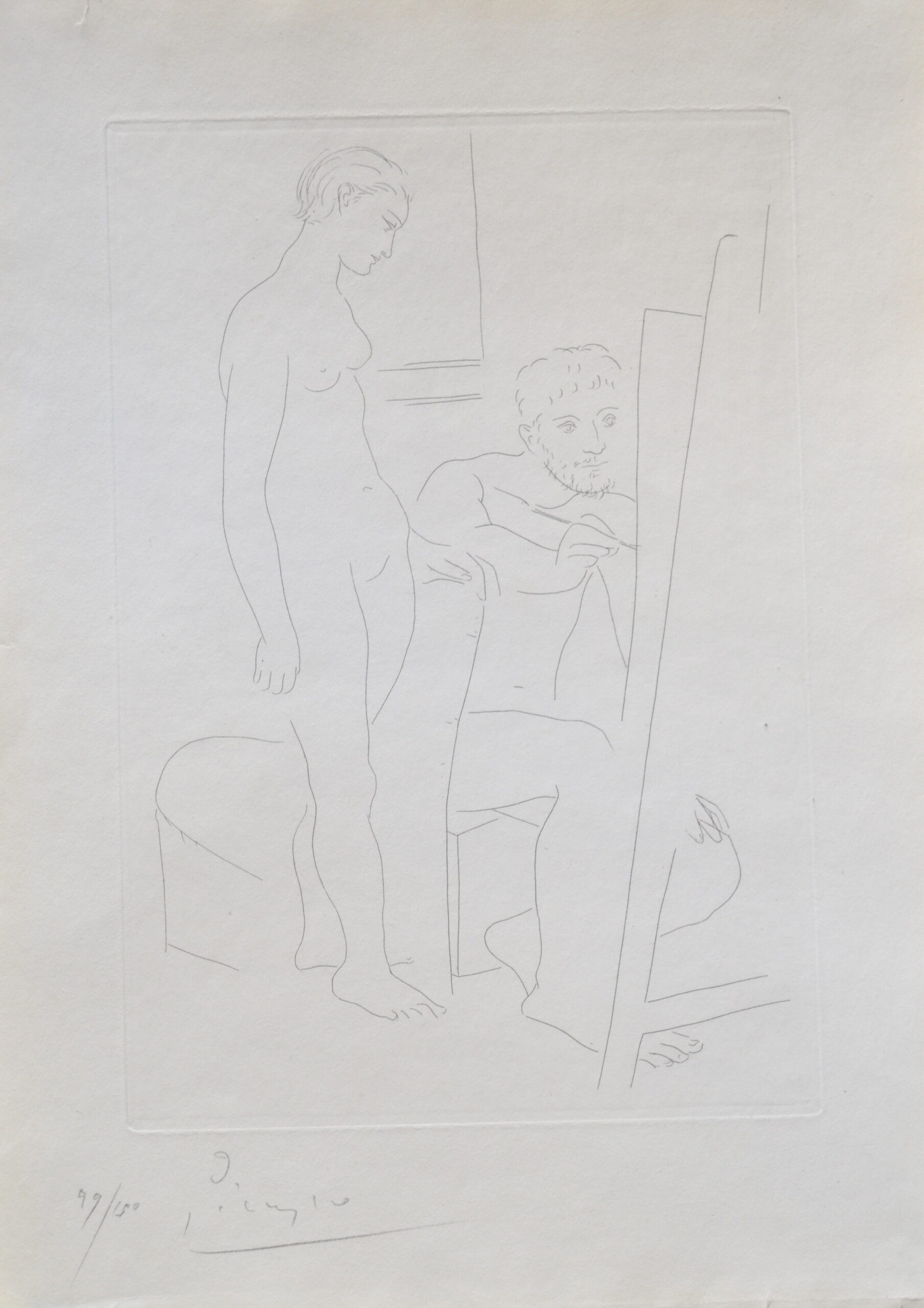 Le Modele Nu (B78) by Pablo Picasso