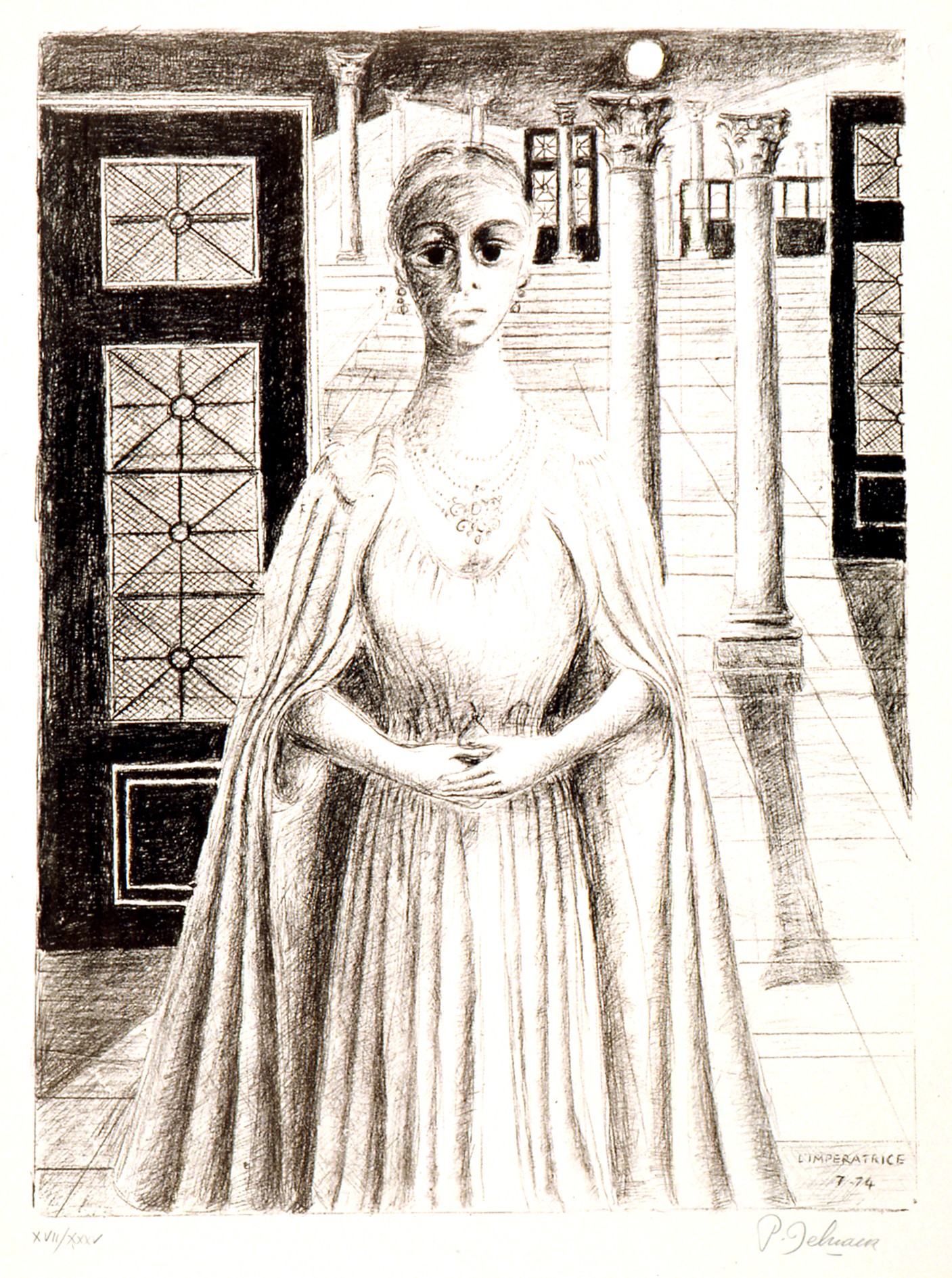 L’Impératrice by Paul Delvaux