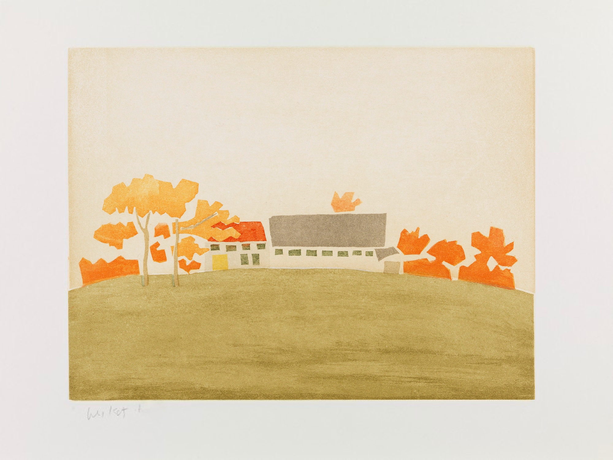 House and Barn by Alex Katz