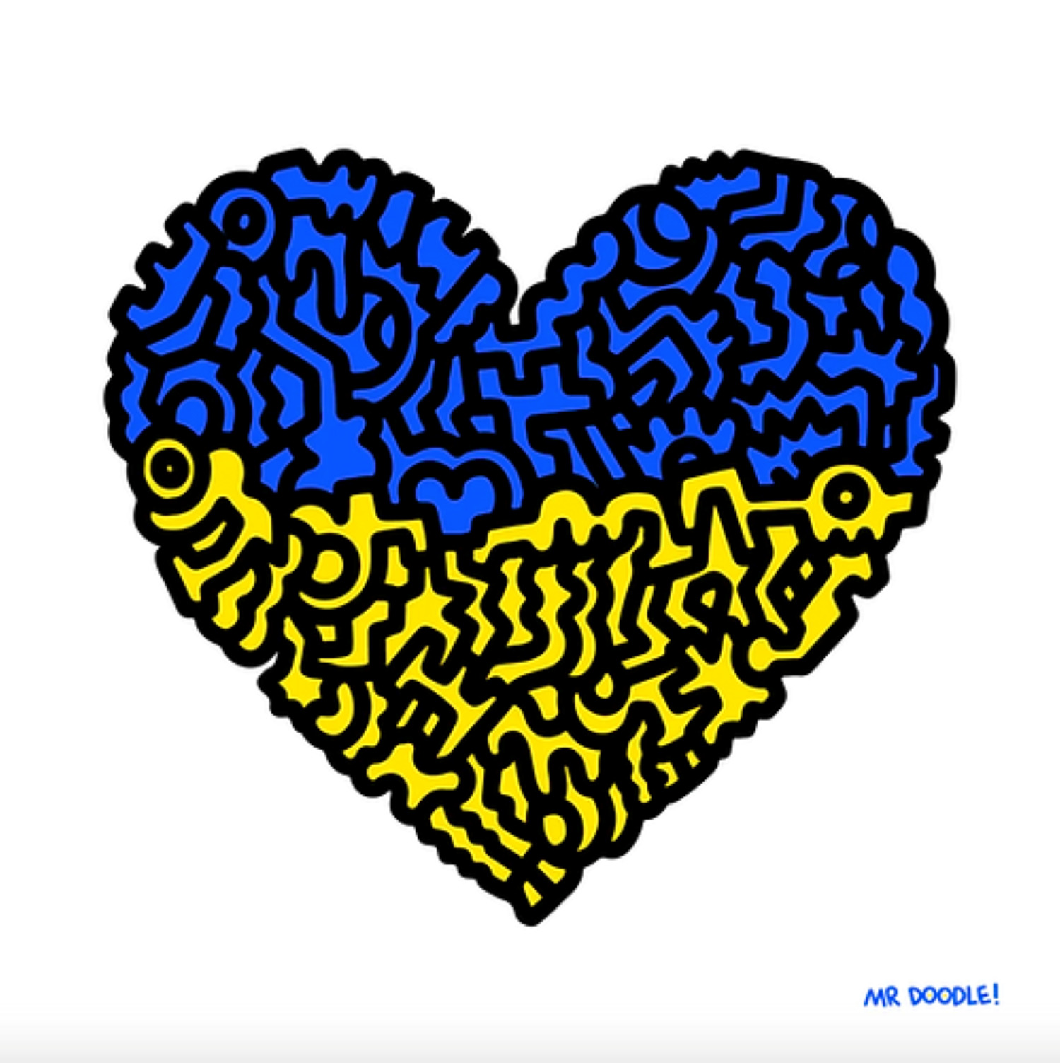 Doodle for Ukraine by Mr Doodle