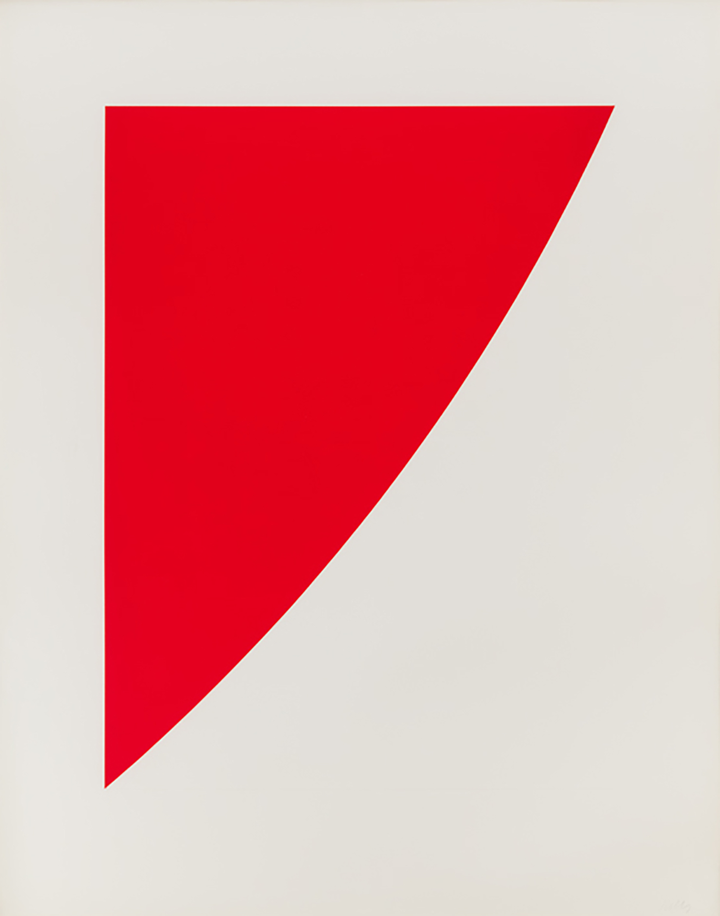 Red Curve (Radius of 8′) by Ellsworth Kelly