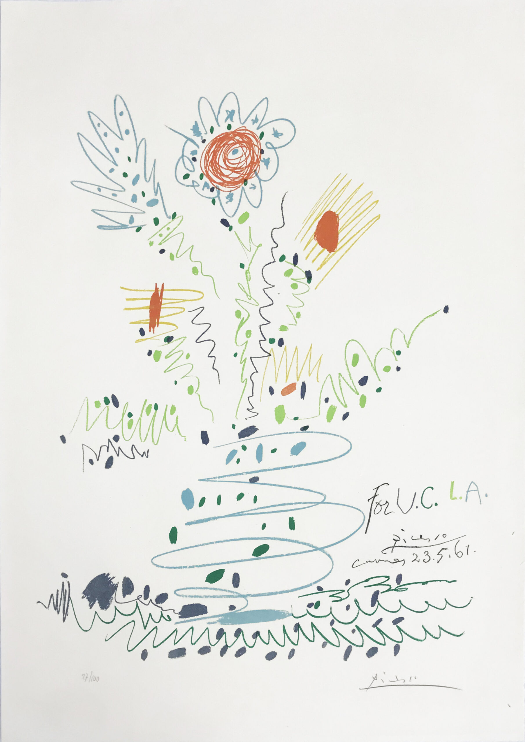 Fleurs (for UCLA) by Pablo Picasso