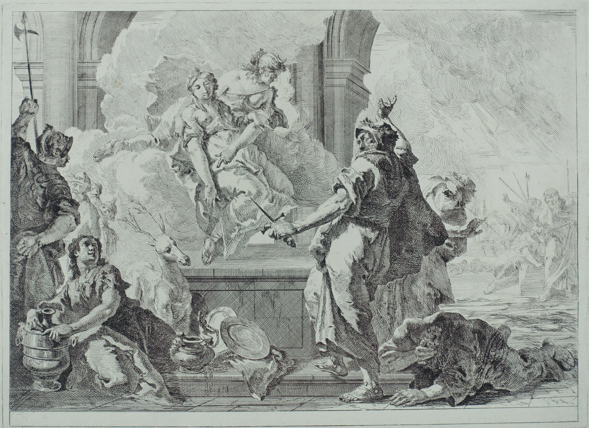 The Sacrifice of Iphegeneia by Francesco Fontebasso