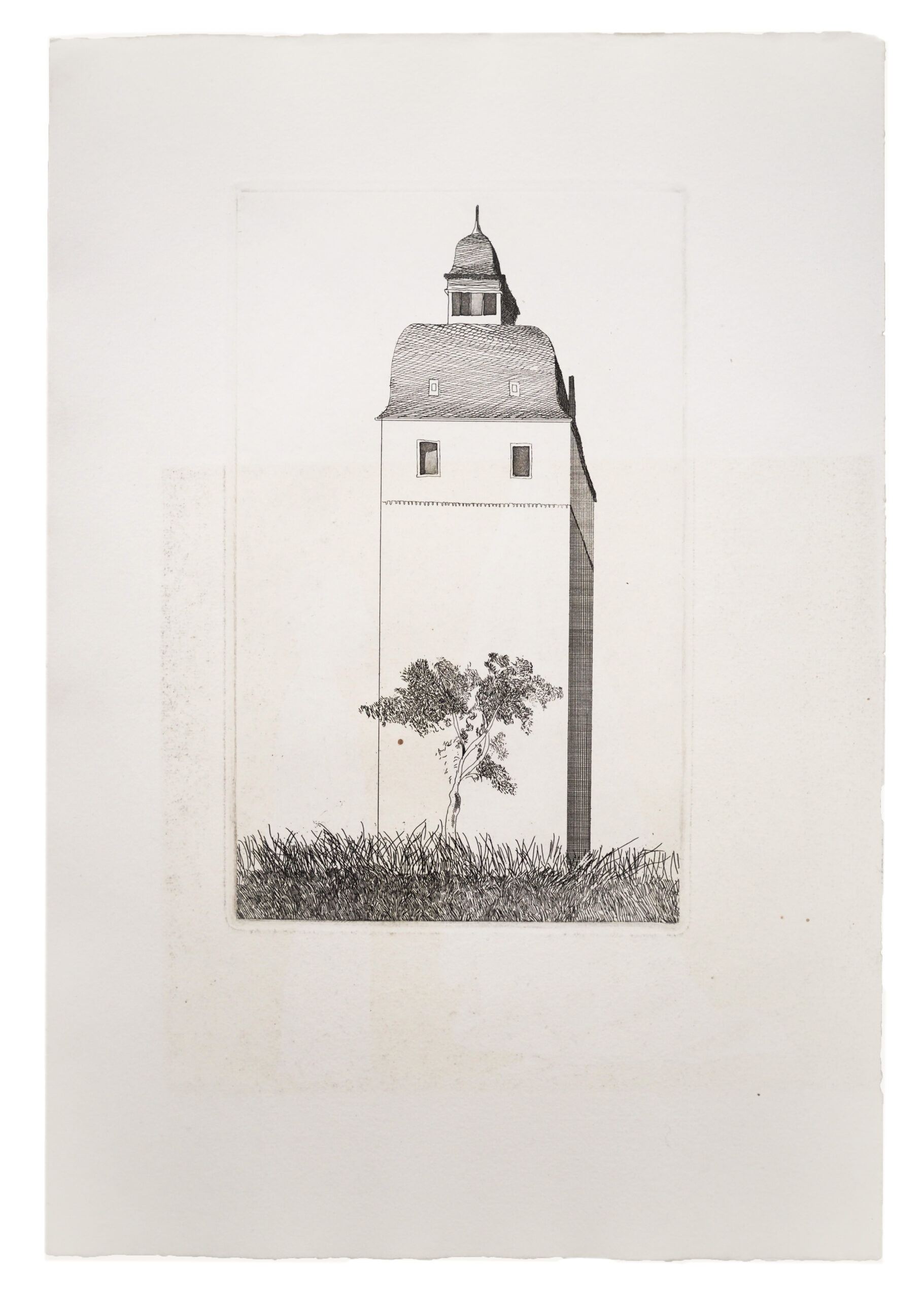 The Bell Tower by David Hockney