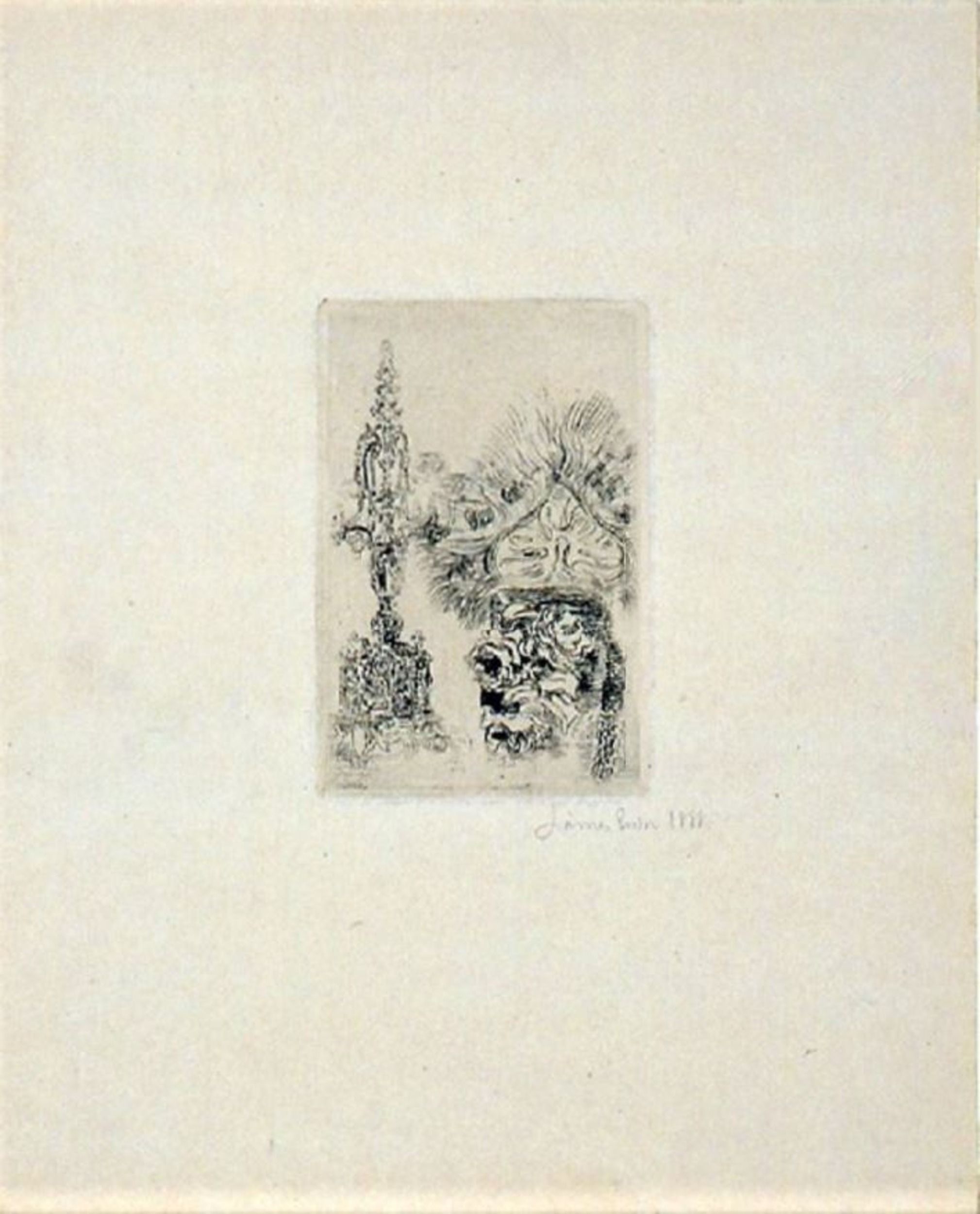 Candélabre et vase by James Ensor